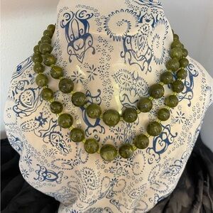 Elegant Green Beaded Necklace